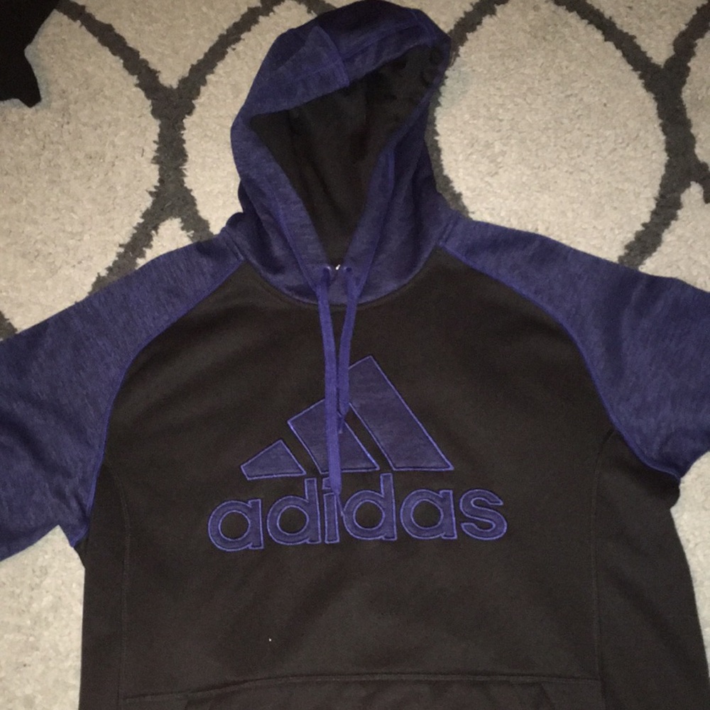Black/Blue Adidas Hoodie